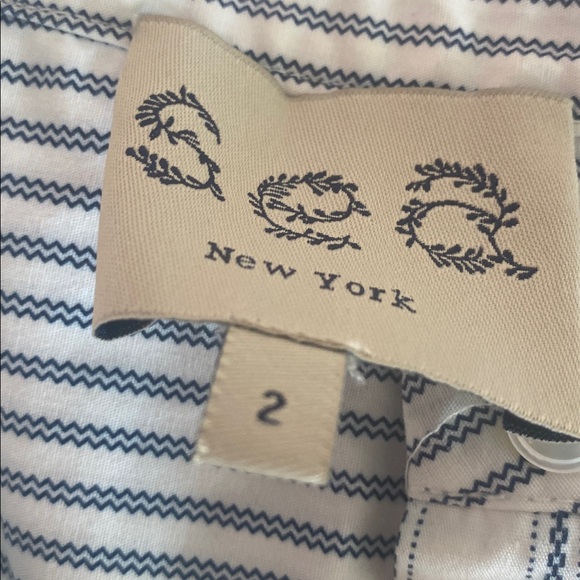 Striped Top with Lace Accents by Sea New York. Size 2. Great condition. - Picture 2 of 4